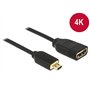 DELOCK Cable HDMI Micro-D Macho HDMI-A HEMBRA 3D 4K 20 CM