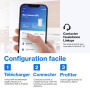 Linksys Système Wi-Fi 5 Mesh Triple Bande Velop Whw0303 Ac2200 (Routeur Wlan, Répéteur Amplificateur de Signal Jusqu&Apos;à 525 