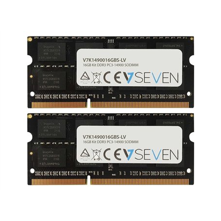 V7 Lot de 2 Barrettes de mémoire Interne pour PC DDR3 1866 MHz CL13 So DIMM PC3-14900 1