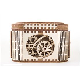 UGEARS Boîte au Trésor en Bois avec Clé (Puzzle Caché Secret) - Cadeau de Fête des Pères DIY Modèle Boîte de Rangement en Bois 3