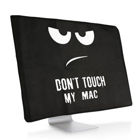 kwmobile Housse écran Ordinateur Compatible avec Apple iMac 27" / iMac Pro 27" - Protection d'écran PC - Blanc-Noir