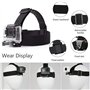 TEKCAM Harnais Poitrine Fixation Bandeau Compatible avec GoPro Hero 13/12/11/10/9/8/ AKASO V50X Brave 7/ GOOKAM/Jadfezy/Dragon T