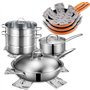 Meiso Lot de 9 protège-poêles en feutre rembourré pour séparer et protéger les surfaces de vos ustensiles de cuisine et éviter l