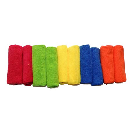 ECO BUDGET Lot de 10 Microfibres EB