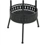 vidaXL Table de Bistro Style Vintage Ronde Métal Noir Table de Bar Cuisine