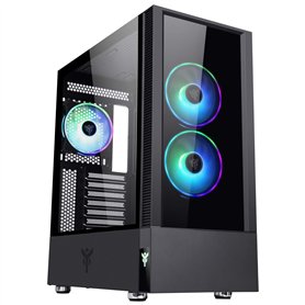 Boîtier Moyen Tour ATX Vertibra Q210 RGB avec Panneau Vitré
