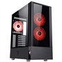 Boîtier Moyen Tour ATX Vertibra Q210 RGB avec Panneau Vitré, Noir