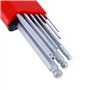 PRECISION STEEL 9 clés héxagonales coudées 1,5 à 10mm