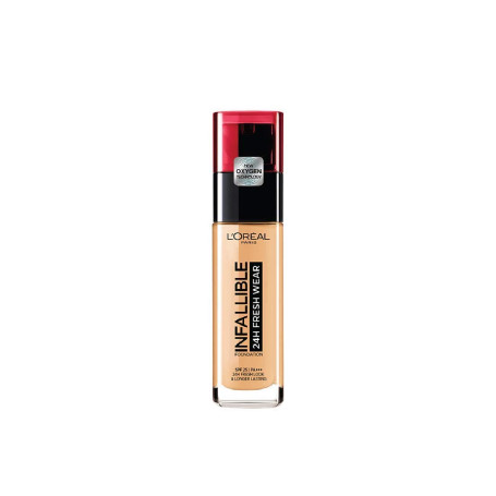 L'Oreal Paris Fond de Teint Liquide Infaillible Freshwear 24h - 30ml|250 Radiant Sun