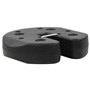vidaXL 4X Poids pour Belvédère Noir Béton Poids pour Chapiteau Tonnelle Tente
