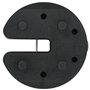 vidaXL 4X Poids pour Belvédère Noir Béton Poids pour Chapiteau Tonnelle Tente