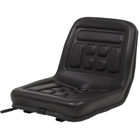 vidaXL Siège de Tracteur Universel Siège de Remplacement Rails Coulissants Avec un Trou de Vidange Réglable Horizontalement sur
