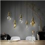 Osram Vintage Edition 1906 Lot de 4 ampoules halogènes Globe G95 20 W = 25 W E27 Transparent Blanc chaud Intensité variable