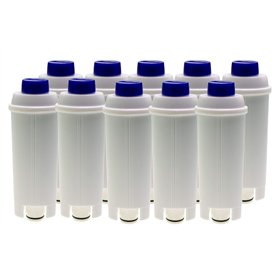 Lot de 10 filtres à eau compatibles avec les machines à café DeLonghi Autentica ECAM23 Dedica Dinamica Eletta...