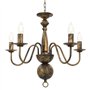 vidaXL Lustre 5 Ampoules Lampe Suspendue Lustre Luminaire Eclairage Intérieur Salon Salle de Séjour Salle à Manger Chambre à Cou