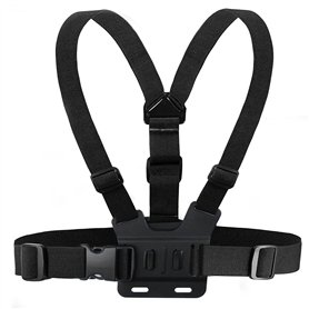 Houdian Harnais de Fixation Torse Réglable Chesty Mount Compatible avec GoPro Hero et d'action Caméras Sport - Sangle de Poitrin