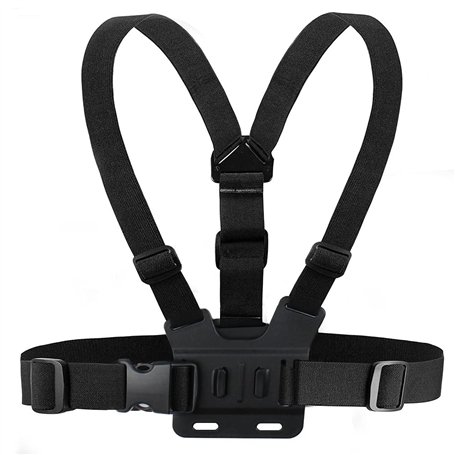 Houdian Harnais de Fixation Torse Réglable Chesty Mount Compatible avec GoPro Hero et d'action Caméras Sport - Sangle de Poitrin