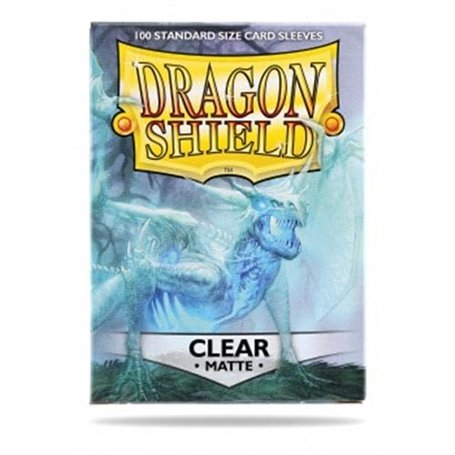 Arcane Tinmen ATM11001 Dragon Shield Lot de 100 pochettes pour cartes Transparent mat