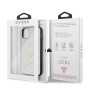 Marble Glitter Glass Series Coque pour iPhone 11 Pro Blanc