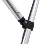 vidaXL Auvent Bimini à 4 Arceaux Auvent de Bateau Couverture de Bateau Abri de Bateau Résistant aux UV Extérieur Bleu 243x196x13