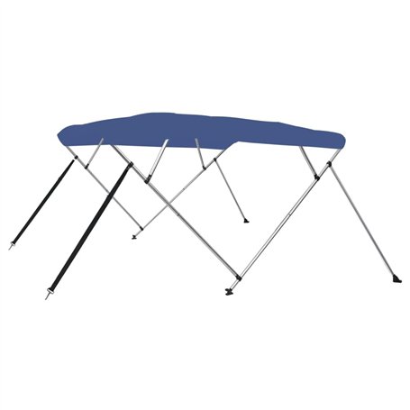 vidaXL 4-Bow Bimini Top Bleu 243 x 196 x 117 cm