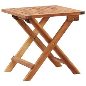 vidaXL Table Pliable de Jardin Table d'Appoint Table à Thé Table Basse Terrasse Patio Extérieur Arrière-Cour 40x40x40 cm Bois d'