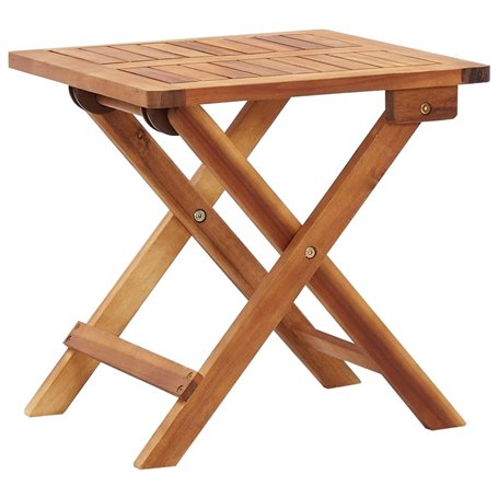 vidaXL Table Pliable de Jardin Table d'Appoint Table à Thé Table Basse Terrasse Patio Extérieur Arrière-Cour 40x40x40 cm Bois d'