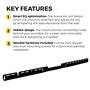 HumanCentric Support Mural Compatible avec la Barre de Son Sonos Arc (Noir), Support de Montage Flottant Compatible avec Le Supp