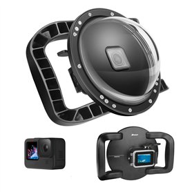 SHOOT Dome Port pour GoPro Hero 13/12/11/10/9 Black - Film de Revêtement Amélioré Anti-Rayures