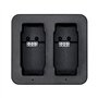 MAXCAM Chargeur de batterie double avec câble USB Type-C pour GoPro HERO12/HERO11/HERO10/HERO9 Noir