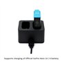 MAXCAM Chargeur de batterie double avec câble USB Type-C pour GoPro HERO12/HERO11/HERO10/HERO9 Noir