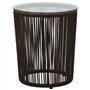 vidaXL Ensemble de Meubles de Jardin 3 pièces avec Coussins en rotin PVC Marron