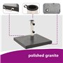 vidaXL Base de parasol en granitel avec 2 roulettes, 2 patins antidérapants, 2 boulons de verrouillage, support de poids carré p