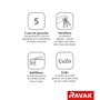 Mitigeur de Lavabo | Mitigeur monocommande | Mitigeur sans bonde | Hauteur 149 mm | Chromé | RAVAK