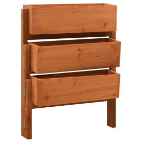 vidaXL Jardinière en Bois de Sapin Massif