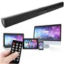 Dilwe Mini Barre de Son Bluetooth, Soundbar Stéréo HD Audio Son Surround Home Cinéma avec Télécommande, 4 ohms x 5W TV Haut-Parl