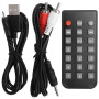 Dilwe Mini Barre de Son Bluetooth, Soundbar Stéréo HD Audio Son Surround Home Cinéma avec Télécommande, 4 ohms x 5W TV Haut-Parl