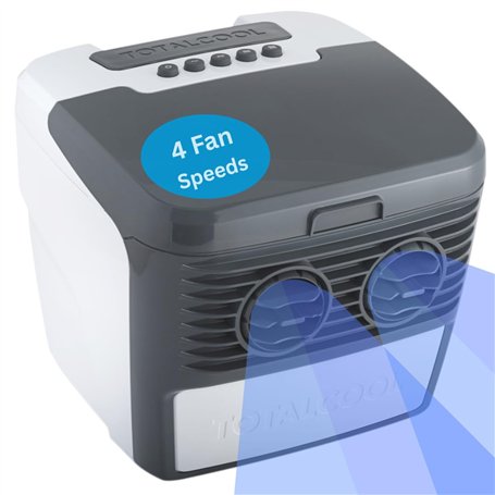 TOTALCOOL 3000 - REFROIDISSEUR D'AIR ÉVAPORATIF PORTABLE 12V / 24V / AC - CARAVANE - CAMPING-CAR - NAVIGATION