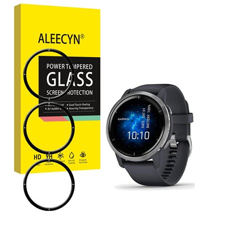 3 Pièces Verre Trempé Compatible Garmin Venu 2
