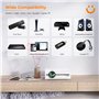 Videoprojecteur Portable Mini Projecteur, YABER V5 Videoprojecteur WiFi Bluetooth 1080P Full HD, 12000 Lumens Retroprojecteur av