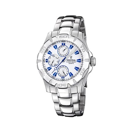 Festina Homme Analogique Quartz Montre avec Bracelet en Acier Inoxydable F16242/K