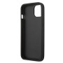 Karl Lagerfeld KLHCP13SPKMK Étui de Protection en Cuir pour iPhone 13 Mini 5,4" Noir Ikonik Karl's Head Metal