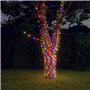 vidaXL 2x Lampes Solaires Décoration de Noël Guirlandes Lumineuses Solaires Décoration de Vacances Jardin 2x200 LED Colorées Int
