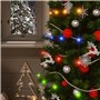 vidaXL 2x Lampes Solaires Décoration de Noël Guirlandes Lumineuses Solaires Décoration de Vacances Jardin 2x200 LED Colorées Int