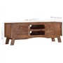 vidaXL Bois de Manguier Brut Meuble TV Armoire Basse Centre de Divertissement Meuble de Salon Salle de Séjour Maison Intérieur 1