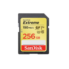 SANDISK - Cards Extreme Plus Carte mémoire SDHC 256 Go 190 Mo/s 130 Mo/s Classe UHS-I