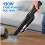 Aspirateur à Main sans Fil Puissant, 120W, 13KPA Mini Aspirateur pour Voiture, Aspirateur de Table Professionnel pour Poils d'an