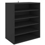 vidaXL - Schuhregale & -schränke - Schuhschrank Schwarz 60x35x70 cm Spanplatte
