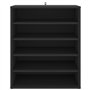 vidaXL - Schuhregale & -schränke - Schuhschrank Schwarz 60x35x70 cm Spanplatte