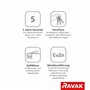 Mitigeur de lavabo | Mitigeur monocommande 10° Free | Robinet sans bonde | Hauteur 333 mm | Chrome | TD F 015 | RAVAK